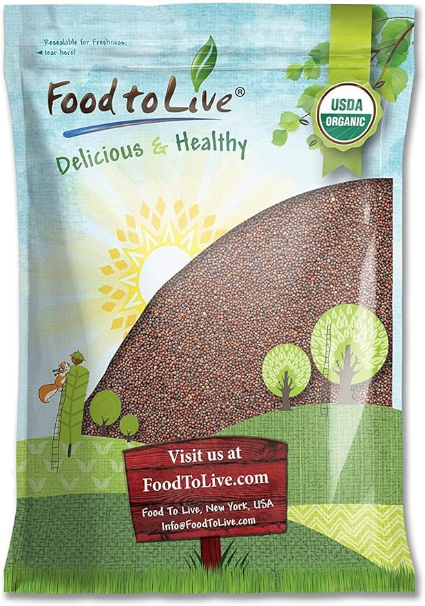 Food to Live Organic Broccoli Seeds for Sprouting 12 Pounds – Non-GMO Vegan Kosher Sirtfood Bulk. Rich in Sulforaphane Vitamin C. Grow Sprouts Microgreens for Salads and Sandwiches