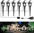 6in1 6000kOutdoor Landscape Lighting 6In1 Pack Outdoor Spot Lights LED Landscape Lighting for Yard Plant Lawn Garden IP65 Waterproof 3000K Warm White