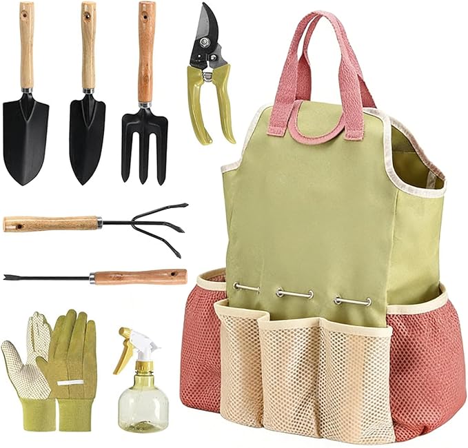 Multifunction Plant Set Durable Gardening Gear Pruning and Weeding Tools with Comfortable Grip Cutting and Digging Equipment for Gardeners Outdoor Plant Kit with Organized Carry Case Greenhouse