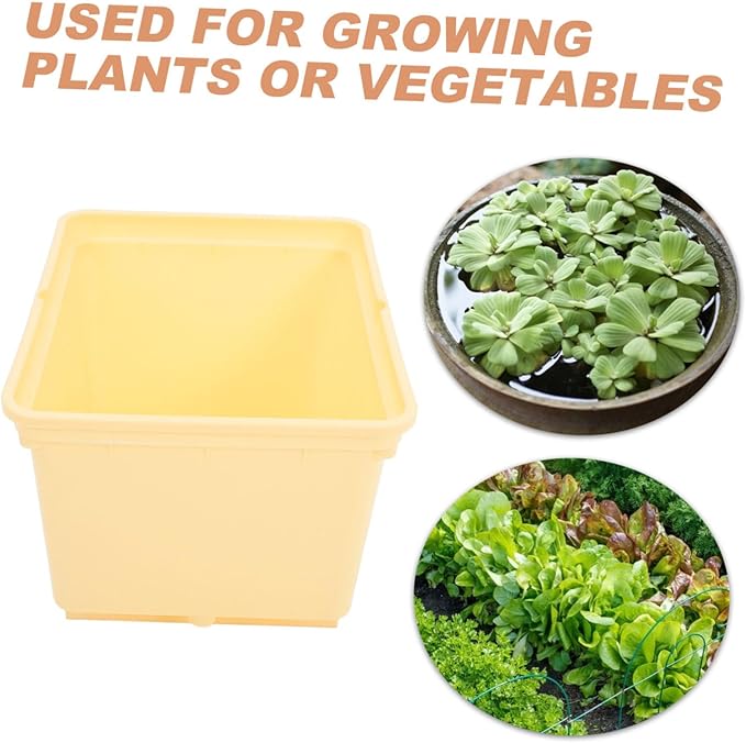 POPETPOP 1set Hydroponic Planting Bucket Nursery Box for Soilless Vegetable Cultivation for Greenhouse and Indoor Gardening and Easy to Assemble No Lid Included