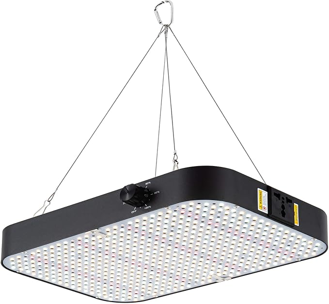FECiDA 2026 Upgrade Professional LED Grow Light 200 Watts Actual Power 2x2 ft Grow Gent Light for All Growth Stages Higher Output Dimming Function Makes Greater Harvest and Saving Money
