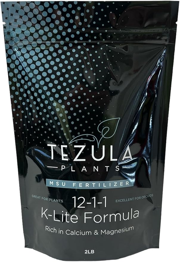 Orchid Fertilizer (MSU) 2lbs. K-Lite (12-1-1-10Ca-3Mg) Excellent for Orchids &amp Houseplants - Urea Free (Greencare)