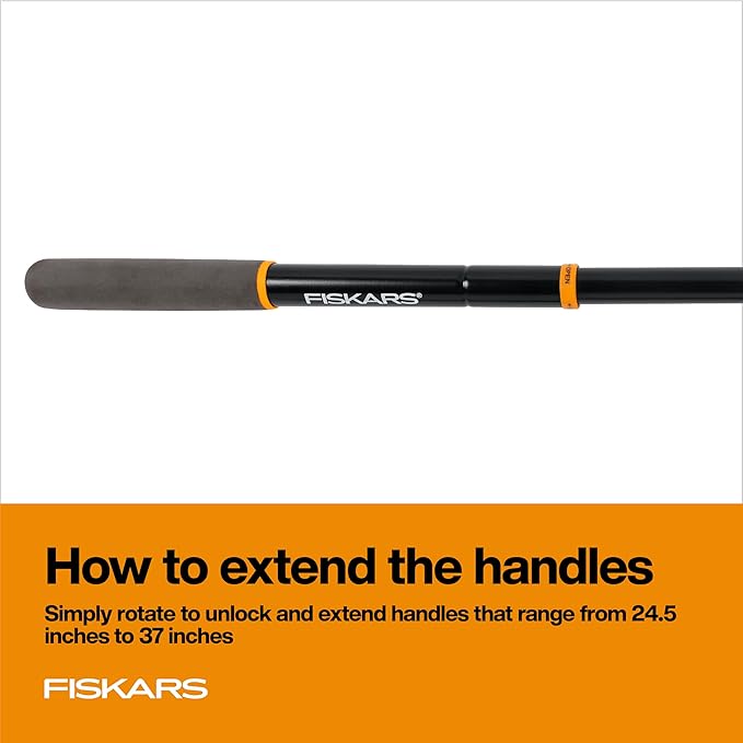 Fiskars Loppers for Tree Trimming Heavy Duty with Extendable Handle (24.5-37 Range) Sharp Bypass Steel Blade Tree Branch Cutter up to 1.5-Inch Diameter Cut Capacity