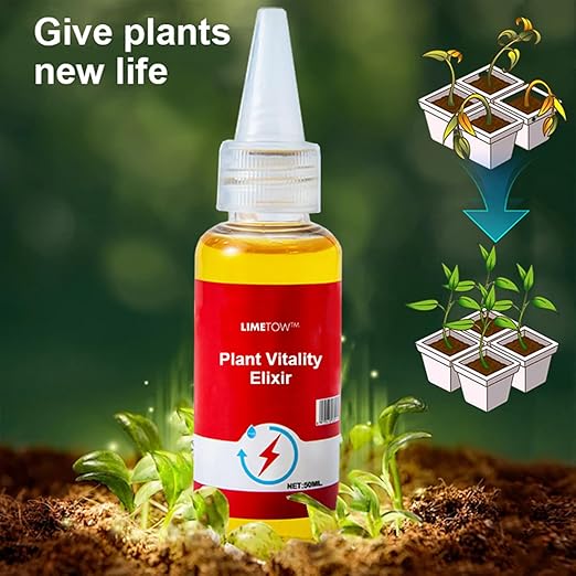 LIMETOW Plant and Flower Activation Liquid Solution – Plant Growth Enhancer Rooting Hormone and Liquid Fertilizer for Seedlings and Cuttings (3Bottle)