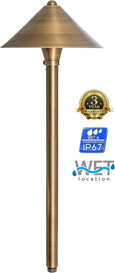 Westgate Lighting LED Landscape Lighting- Built-in Integrated LED Outdoor Light - Landscape Lighting- Integrated SMD LED Tower Clear Glass Lens (1 7-7/8 Diameter of Shade)