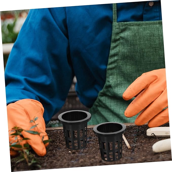 Happyyami 1set Hydroponics Growing System Kit Self-Watering Planter Baskets Cubes and Rope for Soilless Cultivation of Flowers and Vegetables