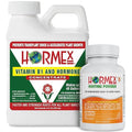 Hormex Rooting Powder #3 &amp Vitamin B1 Hormone Concentrate Combo - Root Stimulator for Semi-Softwood Cuttings &amp Liquid - Perfect for Hydroponics House Plants Gardens Fruits &amp Vegetables