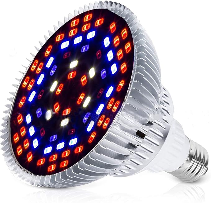 LED Plant Growth Light e27 Greenhouse Vegetables Succulent Flower Potted Seedlings 80Wpar20 Full Spectrum Light