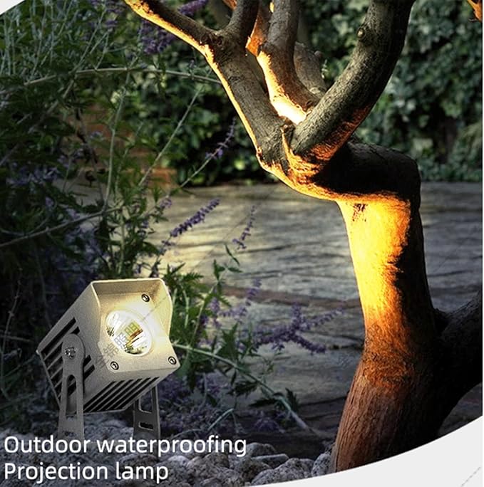 LED Spot Lights - Landscape Flood Lights IP65 Outdoor Waterproof Long-Range Spotlight AC220V COB Tree Lighting LED Beam Spotlights Villa Courtyard Lawn Lighting(Warm WhiteA-30W(220V))