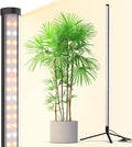 Barrina Grow Lights for Indoor Plants with Stand 42W 169 LEDs Full Spectrum Wide Illumination Area T10 Vertical Standing Plant Grow Light 4FT Height with On/Off Switch and Tripod Floor Stand
