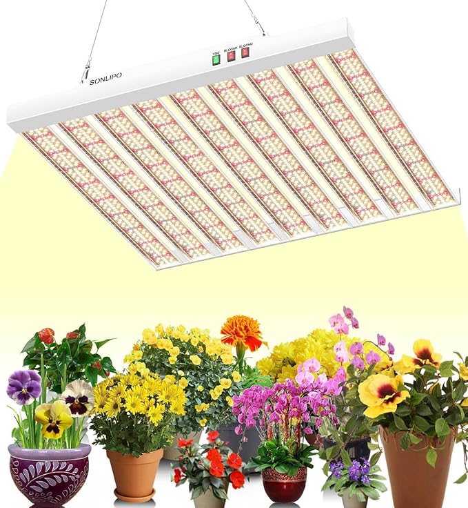 2024 New SPF4000 400W LED Grow Light 5x5ft Coverage with New Diodes &amp IR Lights Full Spectrum Veg Bloom Growing Lamps for Indoor Plants Seeding Flower Led Plant Light Fixture