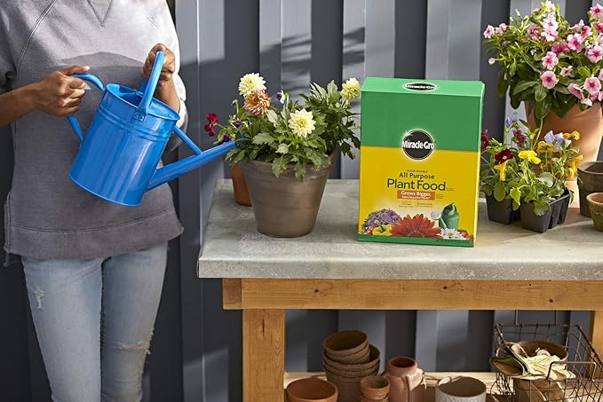 Miracle-Gro Water Soluble All Purpose Plant Food - Fertilizer For All Indoor or Outdoor Plants including Roses Flowers Vegetables Houseplants Trees and Shrubs 10 lbs. (4-Pack)