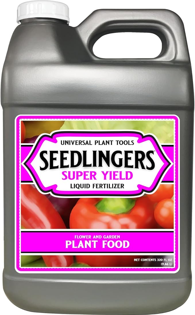 Seedlingers Super Yield Flower &amp Garden All Purpose Plant Food 320 oz 2.5 Gallon Concentrate