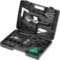 HARFINGTON 1 Set Garden Tool Set 10 Pieces Plastic Gardening Planting Tools Kits with Shovels Rake Scissor Trimmer Water Sprayer and Store Case Black