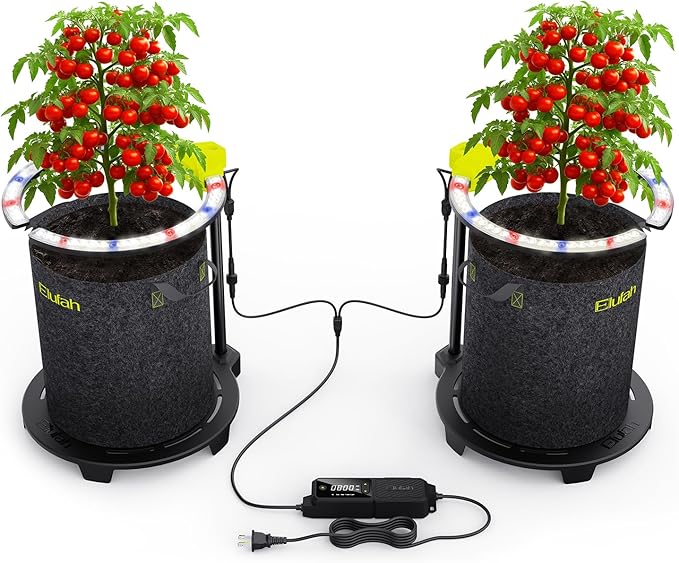 Saturn480 48W Under Canopy LED Grow Light Full Spectrum Grow Lights for Indoor Plant Seeding/Veg/Bloom Adjustable Height 12''-22'' 3-in-1 Controller Plant Light for 2x4ft Indoor Growing