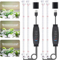 LED Grow Light Strips for Indoor Plants 16‘’ Full Spectrum 240 LEDs with 4 Install Methods 6/12/16H Timer 10 Dimmable Levels 3 Switch Modes for Seedling Succulent Sunlike Strip (2 Head 2 Pack)