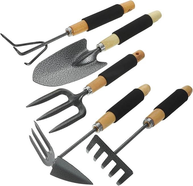 BESPORTBLE 1set Gardening Tool Ergonomic Gardening Kit Hand Shovel Rake and Spade for Planting and Transplanting Garden Tools for Outdoor Use