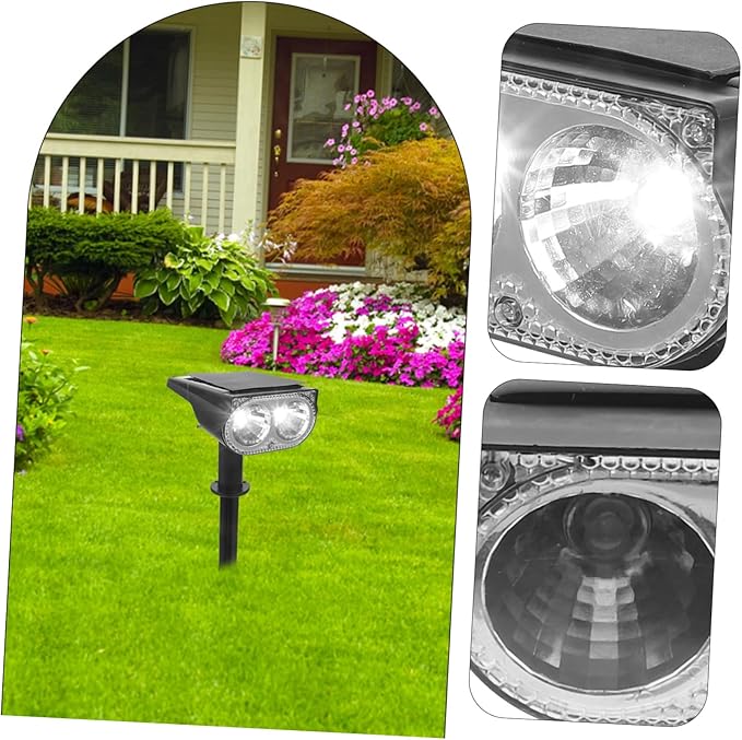 2pcs Solar Spotlight Led Lights Landscape Garden Lights Outdoor Easy Installation