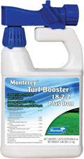 Monterey Turf Booster Fertilizer 18-2-2 + 1% Iron RTU Hose End Connect 32 fl oz