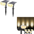 Linkind IP67 Waterproof Dusk-to-Dawn Landscape Spotlights Warm White 8 Pack