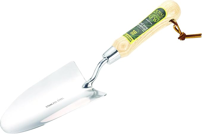 Spear &amp Jackson 3056KEW Kew Gardens Neverbend Stainless 3 Piece Hand Tool Gift Set – Planting Trowel Transplant Trowel &amp Weed Fork – Mirror-Polished Stainless Steel Heads