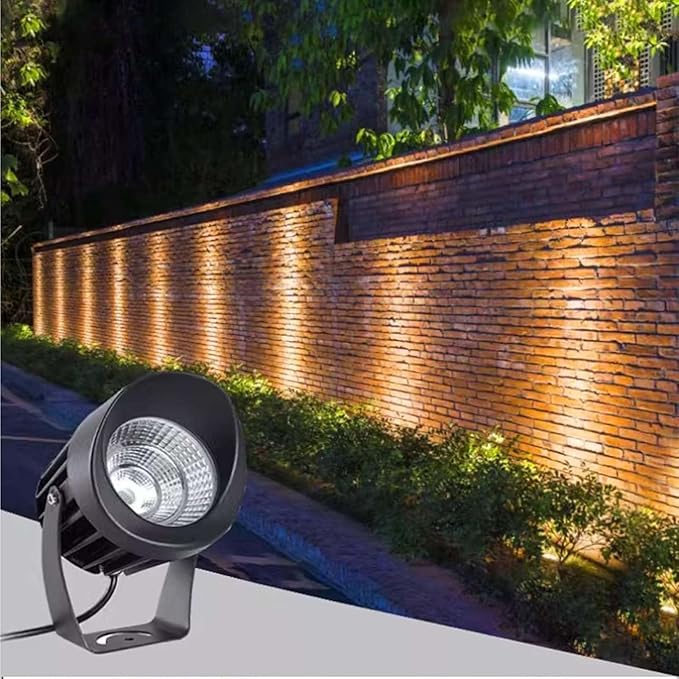 Outdoor Rotation Spotlight - LED Flood Light AC85-265V Spotlight Led Beam Light IP65 Waterproof Tree Lights Ground LED Landscape Lights for Building Garden Park(Red10w)