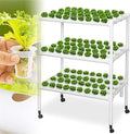 3 Layers 108 Holes Hydroponic Growing System Hydroponic Grow Kit with Water Pump &amp Pulley Foot Water Culture Plant Growing System for Leafy Vegetables