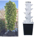 30 Holes Hydroponic Growing System KitHydroponics Tower GardenGarden Tower with Pump System 2/3/4/5/6 Layers Indoor Vertical Tower for Herbs Fruits and Vegetables (5 layers/25 Holes)