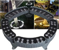 Tree Hugging Lights AC220V LED Ring Tree Spotlights IP65 Waterproof Outdoor Lighting Garden Courtyard Colored Landscape Lamp(A-Green7PCS(84W))