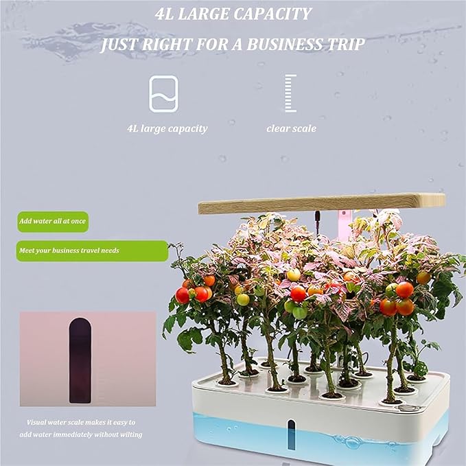 Hydroponics Growing Systems Kit Hydroponics Tower with LED Grow Lightfor Herbs Fruits and Vegetables(StyleB)