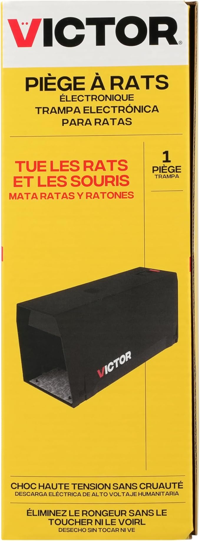 Victor Indoor Electronic Rat Trap Humane Electric Rat Traps Indoor for Home No Touch No See Traps - M241B - Quickly and Humanely Kill Rats Indoors - (Pack of 4)