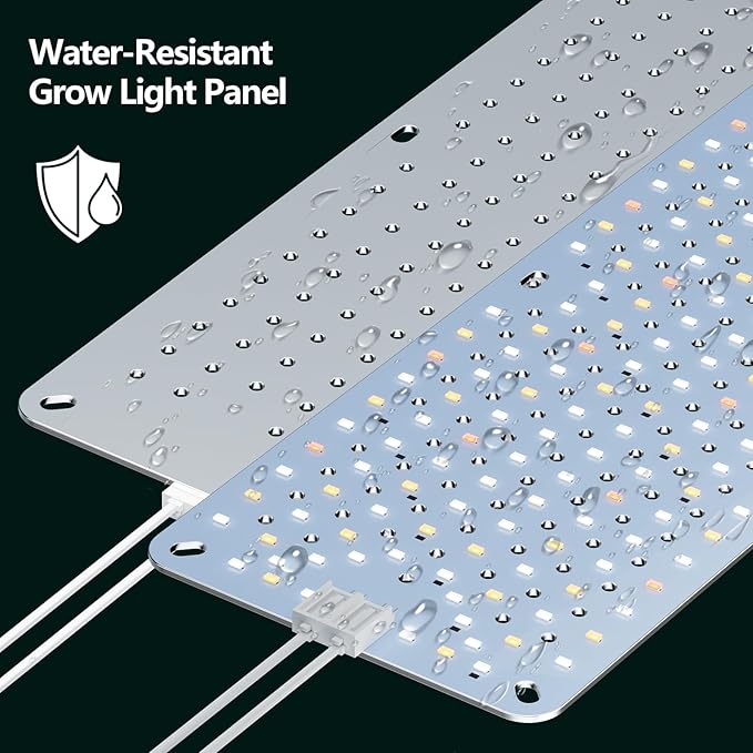 Grow Lights for Indoor Plants Full SpectrumHigh PPFD 768LEDs Plant Lights with 4/8/12/16/20H Timer Flexible Series &amp Parallel Connection for Indoor Growing(4 Pack)