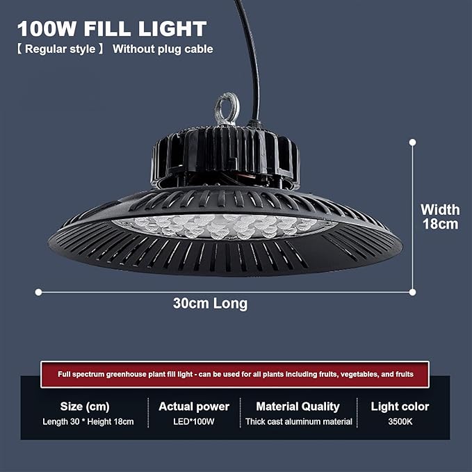 MINGPINHUIUS Upgrade Plant Grow Light: Full Spectrum Desk LED Plant Grow Lights IP65 Waterproof Dustproof for Indoor Plants Greenhouse Veg Bloom Light Hydroponic Grow Lamp