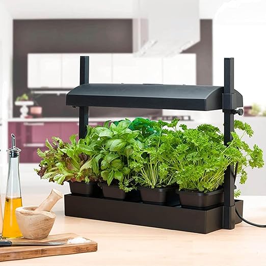 SunBlaster 1600218 T5HO Grow Light Garden Micro w/ 1 Strip Light &amp T5 Reflector + Gaia Green All Purpose Plant Food + Gaia Green Power Bloom