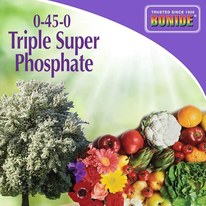 Bonide Garden Rich 0-45-0 Triple Super Phosphate 4 lbs. Ready-to-Use Fertilizer for Indoors and Outdoors Promotes Root Development