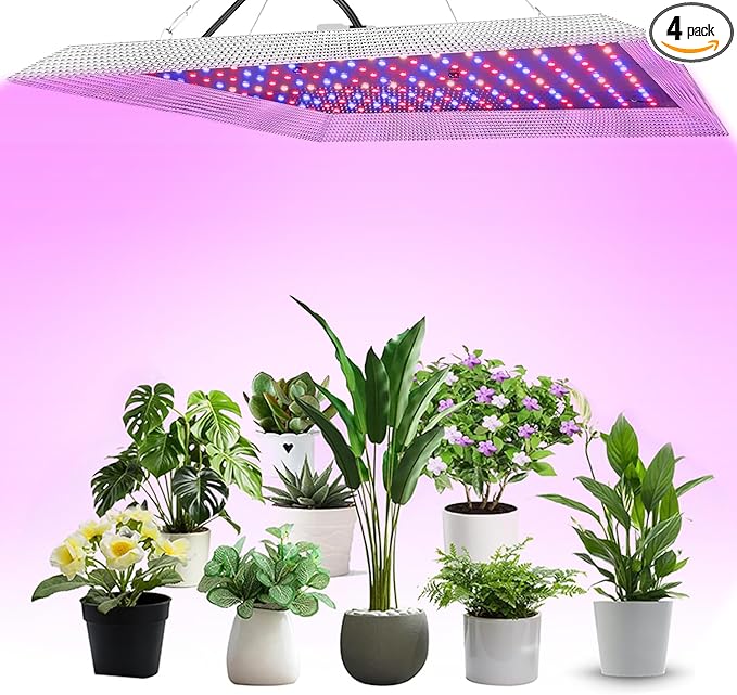 DIY Reflector LED Grow Light - Full Spectrum Plant Growing Lamp for Indoor Plants Greenhouse Grow Tent Hydroponics