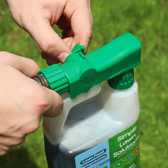 Advanced 16-4-8 Balanced NPK - Lawn Food Quality Liquid Fertilizer - Spring &amp Summer Concentrated Spray - Any Grass Type - Simple Lawn Solutions (32 Ounce)