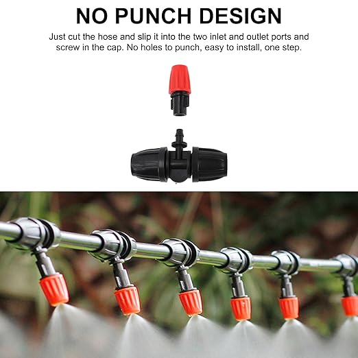 Automatic Drip Irrigation Kits 98.4FT Drip Irrigation System with Garden Timer Quick Connector Watering Nozzles for Greenhouse Garden Lawn Potted Plants Green
