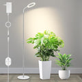 Grow Lights for Indoor Plants 24V 660nm-Enhanced Full Spectrum LUMILEDS LED Plant Light 6.3in Grow lamp with Timer &amp Dimming Adjustable Height 14-59in 15W 260μmol/s/m²@15cm(6in) J15-W