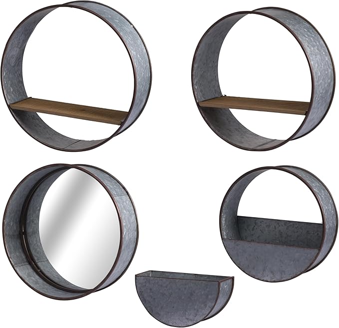Round Metal Wall Planter 5