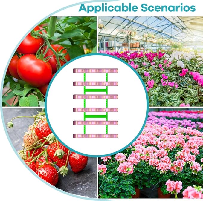 1200W Full Spectrum LED Plants Grow Lights with Red Blue Spectrum Powerful Choice for Large Indoor Farms Commercial Hydroponics &amp Fruit Plantations. High-Intensity Light Boosts Blooming and Frui