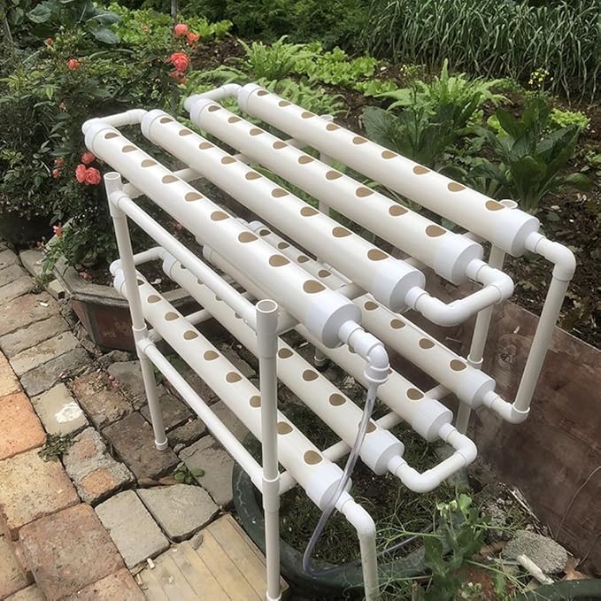 Hydroponics Growing SystemIndoor Herb Garden Kit Complete Herb Growing Set PVC-U Pipe PVC-U Pipe for Leafy Vegetables in Your Home GYL24824