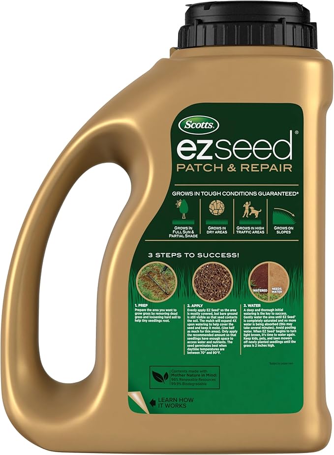 Scotts EZ Seed Patch and Repair Zoysia Grass Combination Mulch Grass Seed and Lawn Fertilizer 3.75 lbs.
