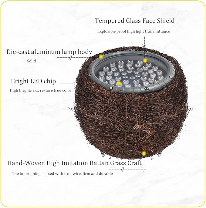 Bird's Nest Lamp Tree Light Outdoor Landscape Lamp Led Spotlight IP65 Rainproof Flood Light