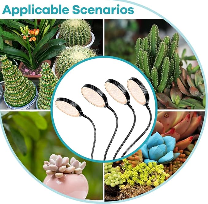 80W Indoor Planting Light Dimmable Automatic on/Off 360° Adjustable 3-Mode Greenhouse Tent Hydroponic UV/IR Vegetables Flowers Succulent Fruit Seedlings Imitating Sunlight Cultivation Lighting