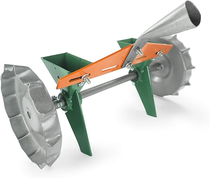 VAROMORUS Metal Precision Manual Seeder for Vegetables Greens Onion Radish Beets (2-Row)