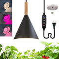Hanging Grow Lights for Indoor PlantsPendant Plant Lights for Indoor Growing15W Full Spectrum with Timer and 15FT Power Cord Hanging Grow LightLarge Tall Plant Greenhouse (Black)