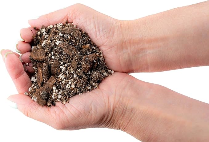 Gardenera Fiddle Leaf Fig House Plant Soil Premium All Purpose Blend - Peat Moss New Zealand Bark Coco Chips and Fibers Perlite - 4 Quart Bag