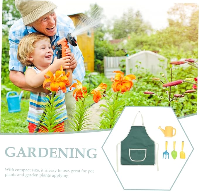 VICASKY Boy Girl's Garden Tool Mini Shovels Rake Watering Pot Boys and Girls Planting Tools for Toddlers