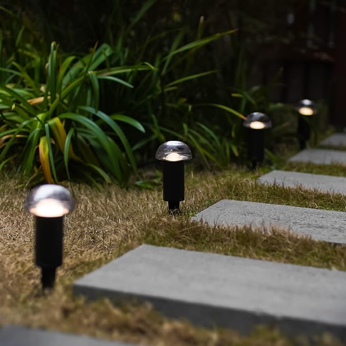 VENUS MANUFACTURING 14PK LED Outdoor Low Voltage Landscape Light Kits with 2 Pack Black 5.4 Watt Pond Lights &amp 6 Pack 1.5 Watt Spotlights and 6 Pack 20W Pathway Lights for Garden Lights